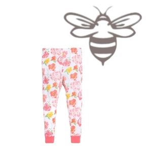 Burt's Bees Baby Rosy Spring Floral Snug Fit Organic Cotton Pajama Bottom 12mo